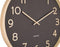 Wall clock Pure wood grain black