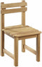 Tuinset voor kinderen - vierkante tafel 65x65cm en 2 stoelen - houten - voor kinderen