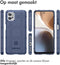 iMoshion Hoesje Geschikt voor Motorola Moto G32 Hoesje Siliconen - iMoshion Rugged Shield Backcover - Blauw