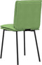 vidaXL - Eetkamerstoelen - 2 - st - fluweel - lichtgroen