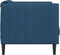 vidaXL Fauteuil stof blauw