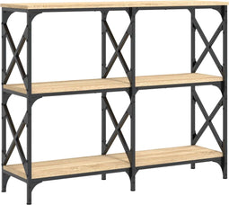 vidaXL - Wandtafel - 100x28x80,5 - cm - bewerkt - hout - sonoma - eikenkleurig
