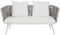 Loungeset met tafel 4-zitter RAGUSA Gebroken wit