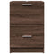 vidaXL - Wastafelkast - 40x37x59 - cm - bewerkt - hout - bruin - eikenkleurig