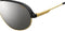CARRERA 1017/S - Zonnebril - Piloot - Zwart/goud met grijze lens
