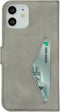 Mobiparts iPhone 12/12 Pro - Classic Wallet Case - Ruimte voor pasjes - Granite Grey