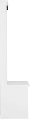 vidaXL - Halboom - SANDENS - wit - 87x40x159,5 - cm - massief - grenenhout