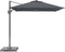 Platinum Sun & Shade – Zweefparasol – Voyager T¹ - 250x250cm – Antraciet – Kantelbaar – 360° Draaibaar – 96% UV protectie