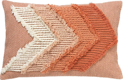 Dutch Decor ARROW - Sierkussen 40x60 cm - Aztek - 100% katoen - Muted Clay - roze - Inclusief binnenkussen
