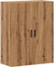 vidaXL - Wandkast - 69,5x34x90 - cm - artisanaal - eikenkleurig