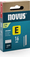 Novus Tacker Spijkers E J/16 mm - Platte spijkers - Vezinkt - 1000 stuks