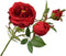 Silk-ka Kunstbloem-Zijden Bloem Roos Tak Rood 72 cm
