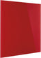 Magnetoplan ontwerpglas magnetisch paneel glazenbord - 40x40cm - rood - glas - frame