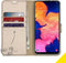 Accezz Hoesje Geschikt voor Samsung Galaxy A10 Hoesje Met Pasjeshouder - Accezz Wallet Softcase Bookcase - goud