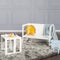 Roba Houten Bank - Omvormbaar tot Tafel of Bank - 2 Zithoogtes - Wit