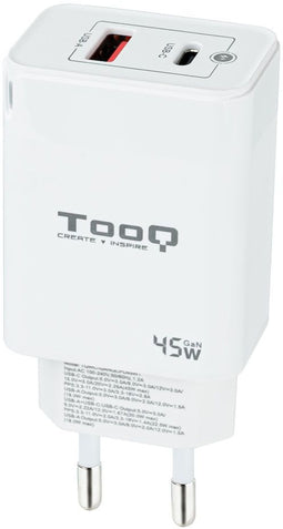 TooQ TQWC-GANQCPD45WT - Oplader - Wit