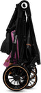 Lionelo Riya - Kinderwagen 2 in 1 - Wieg + Wandelwagen - XXL Zonnekap - Verstelbare Rugleuning - Roze Violet