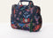 Oilily Amelie Sits bloemenprint Toilettas met haak Black Iris Waterdicht met Spiegeltje Donker Blauw