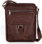 Leren A5 Crossbodytas met tabletvak - Nebraska - Donkerbruin