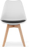 Scandinavische eetkamerstoelen - set van 4 - beukenhout - 82 x 49 cm