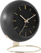 Karlsson Globe - Tafelklok - Gouden details - Zwart - 21x24,5x14cm
