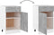 vidaXL - Onderkast - met - lade - Lyon - 50x46x81,5 - cm - bewerkt - hout - betongrijs