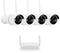 Smartwares CMS-30601 - Draadloze Beveiligingscamera-Set - 4 Camera's Nachtzicht 2K - Wit en Zwart