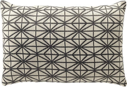 Dutch Decor NISA - Buitenkussen 40x60 cm - waterafstotend en uv-bestendig - Charcoal Gray - antraciet