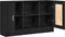 vidaXL - Zwart - Eiken - Sideboard - 120x30,5x70 - cm - van - Geengineerd - Hout