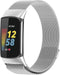 imoshion Milanees magnetisch bandje - Geschikt voor Fitbit Charge 6, Charge 5 - Zilver - S