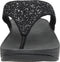 FitFlop Lulu Glitter - Teenslippers - Microwobbleboard zool - Zwart