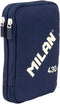 Milan 430 Sinds 1918 - Dubbeldeks Pennenzak - Inclusief 2 gummen 1 slijper 1 potlood 1 pen 1 liniaal 12 kleurpotloden 18 viltstiften - Blauw