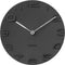 Wandklok On The Edge - Zwart met chromen wijzers - Ø42cm