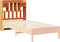 vidaXL - Hoofdbord - met - opbergruimte - 75 - cm - massief - grenenhout - wasbruin