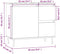 vidaXL - Badkamerkast - 65x33x60 - cm - bewerkt - hout - gerookt - eikenkleurig