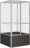 LuxeLivin' - Vogelkooi 302,5x324,5x211,5 cm gegalvaniseerd staal grijs