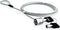 Natec NZL-0225 - Security Cable - LOBSTER KEY 180 cm - Zilver