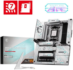 MSI B850 GAMING PLUS WIFI PZ - Moederbord - AMD B850 AM5 DDR5 - Wit/Zwart