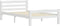 vidaXL - Bedframe - massief - grenenhout - wit - 90x200 - cm