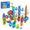 Sweet Sprout Magnetic Tiles - Knikkerbaan 113 stuks - Educatief Montessori - Met 8 magna knikkers (113 stuks)