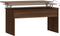 vidaXL - Salontafel - 102x50,5x52,5 - cm - bewerkt - hout - bruin - eikenkleur