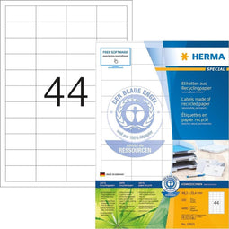 Recycling etiketten a4 48.3x25.4mm permanent