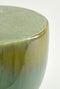 Mica Decorations Lucien Bijzettafel - H42 x Ø29 cm - Keramiek - Groen