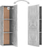 vidaXL - Tv-meubels - 2 - st - 30,5x30x110 - cm - bewerkt - hout - betongrijs