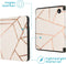 imoshion E-reader Hoesje - Geschikt voor Kobo Libra 2 - Design Slim Hard Case Sleepcover Bookcase met stand - White Graphic