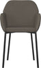 vidaXL - Eetkamerstoelen - 2 - st - fluweel - donkergrijs