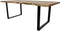 Eettafel SoHo - 220x100 cm - u-poot - acacia/ijzer