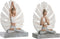 Decoratieve figuren DKD Home Decor Grijs Wit Hars Yoga Modern (16 x 7,5 x 21 cm) (2 Stuks)