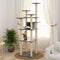 vidaXL - Kattenmeubel - met - sisal - krabpalen - 171 - cm - donkergrijs