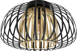 EGLO Encinitos - Plafondlamp - Ø 45 cm - Zwart/Goud